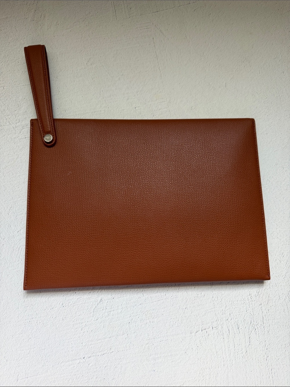 Salvatore Ferragamo Leather Envelope Clutch - Picture 6 of 17